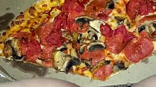 i'm the best amateur in los angeles masturbating with pizza. cum on food for kinky arab fetish with teen 18+ pussy wanting bbc