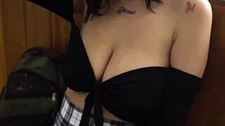 me encuentro tetona en la calle ofrezco dinero para follarmela con big natural tits rough pov homemade