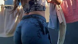 Cousin Teases In Tight Leggings