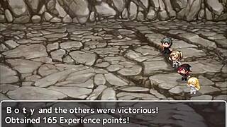 Hey, exploring caves with big tits women in this hentai adventure part 3