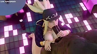 Oh akali your blowjob skills are insane can you take it deeper with that intense deepthroat action every time