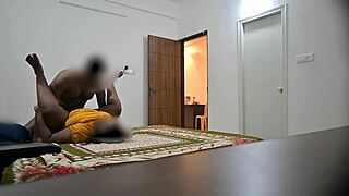 Indian couples fucking missionary style in front of muslim maid jamila!
