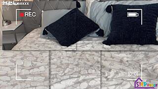 Alt cam girl gets real dick in doggystyle bent over tattoo action