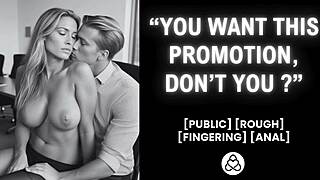 He Fucks Her In The Office For Promotion As Boss And Employee In Real Amateur Couple Action