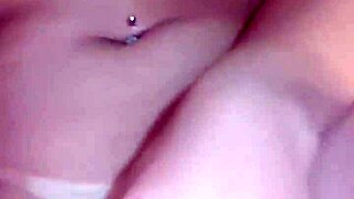 Horny amateur rips clothes for wet pussy masturbation with dripping dildo solo.