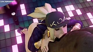 Oh akali your blowjob skills are insane can you take it deeper with that intense deepthroat action every time