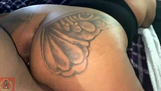 Thelastrealtop creampied butterflysexxx repeatedly in fat ebony doggystyle with big black cock quickie huge ass pounding