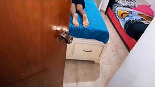 latina stepsister student bends over for taboo creampie ride