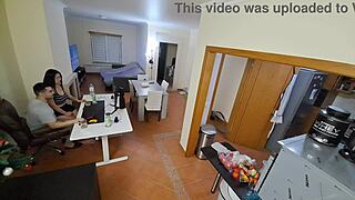 Seductive Maid In Flip Flops And Glasses With Pierced Nipples Big Ass Big Tits Gets Cowgirl Creampie Missionary Cumshot