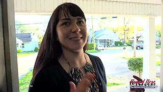 Busty Brunette Coed Victoria Sucks Boner Gets Banged Cum On Tits Facial Cumshot