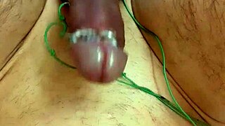 Quick orgasm hits hard with e-stim pulsing through my body for intense solo pleasure!