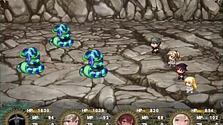 Hey, exploring caves with big tits women in this hentai adventure part 3