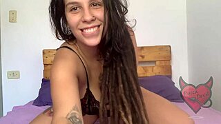 Big tits tattooed beauty gives explicit jerk off instructions with sexy ass and pussy tease to cumshot