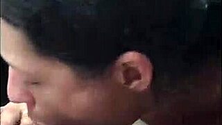 Young cocksucker gives public blowjob and gags on cum in her mouth from bareback deepthroat action outdoors.