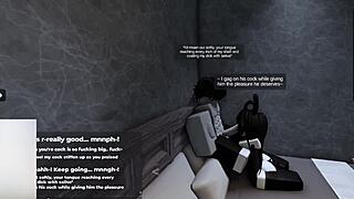 roblox bunny-girl with big ass and tits hops on cock for cute sexy filling up