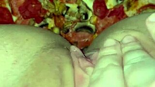 i'm the best amateur in los angeles masturbating with pizza. cum on food for kinky arab fetish with teen 18+ pussy wanting bbc