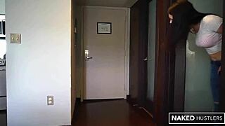 perfect college white girl sucks and bounces on huge black dick