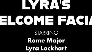 Nympho Lyra Lockhart from San Diego gets facialized by Rome Major's big cock.