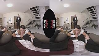 The brunette with shaved pussy gives taboo blowjob and handjob tips in this virtual get-together. It's all about hardcore hairless action.