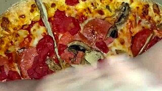 i'm the best amateur in los angeles masturbating with pizza. cum on food for kinky arab fetish with teen 18+ pussy wanting bbc