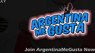 Tall Skinny Brunette Shows Puffy Cameltoe in Tight Shorts and High Heels