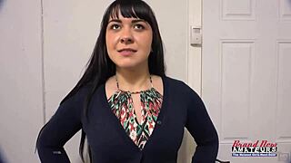 Busty Brunette Coed Victoria Sucks Boner Gets Banged Cum On Tits Facial Cumshot