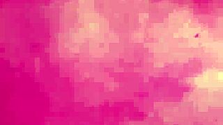 Tiny teen with small tits and hairy pussy takes huge cock deep in face and beaver