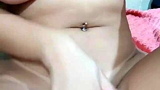 Horny amateur rips clothes for wet pussy masturbation with dripping dildo solo.