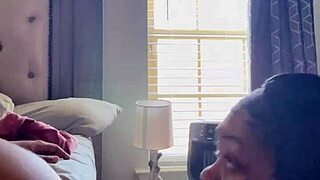 black guy craves intense sloppy blowjob with cum in mouth facial and ball licking from curvy ebony in wet orgasm