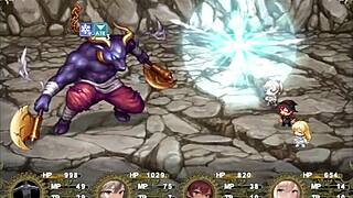 Hey, exploring caves with big tits women in this hentai adventure part 3