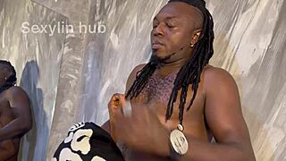 Oh man, my boyfriend bends me over for doggystyle and we share this romantic homemade moment with his friend watching.