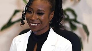 What makes this black horny beauty masseuse give such a wet nuru massage to oliver davis and mocha menage