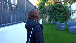 Mary Jane at 22 years boldly takes on interracial action as a hot pretty French amateur brunette