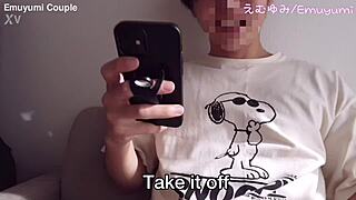 Brother's friend gets naughty prank leading to endless handjob teasing with big dick reactions and massive cumshot in amateur japanese pov