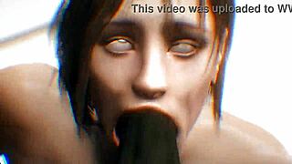 Big cock deepthroat and face fucking in intense monster cock action round.