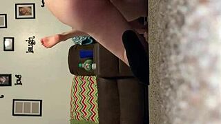 Sexy blonde TAKES a hardcore blowjob and fucking from amateur guy in wild session.