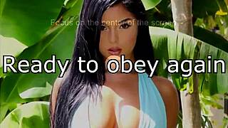 What happens when erotic hypnosis tricks slave into serving Mistress Lisa with pillow play?