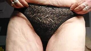 German Granny Fucks Hairy Pussy With Cucumber Slut