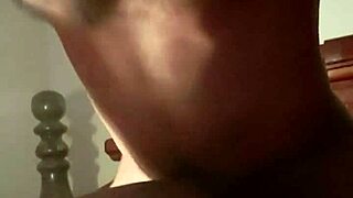 Laying on my stomach and letting him cum on my ass!