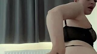 the horny british slut explores her desires through intense solo masturbation on webcam