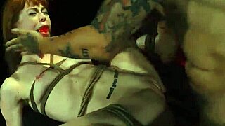 Teen Striptease Outdoor with Bound Bondage Domination and Extreme Clothes Ripped in Sexy Hardcore Fetish