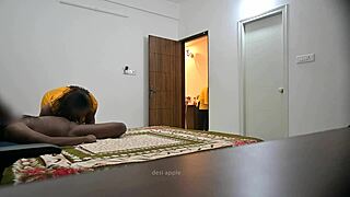 Indian couples fucking missionary style in front of muslim maid jamila!