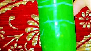 in this homemade bdsm scene, a cute exotic slave gets her assfucked with a cucumber toy, gaping wide as the sensual slut reaches climax.