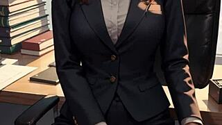 Naughty Office Girl With Big Cock Anal Sex