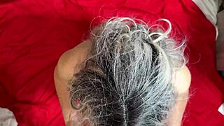 A mature stepmom with big ass and big tits takes dick in mouth then offers ass