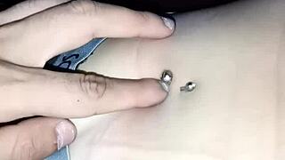 it feels so fun to play with my friends belly button ring