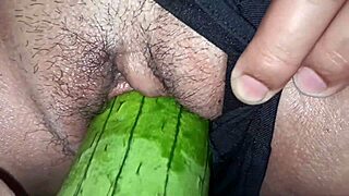 Shaved tight pussy young 18+ babe takes rough big cock in first time fucking with creampie orgasm?