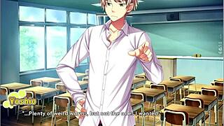 Tenioha girls can be pervy too follows nanase route 7 where she delivers facesitting footjob on big ass and tits in anime hentai style.