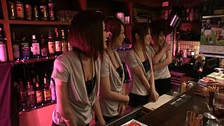 Japanese Chick Sits on Huge Cock and Rides It Hard