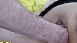 BBW stepsis gets first time deep fisted in leggings for extreme pussy stretching!